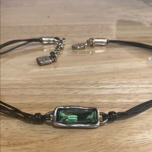 UNO de 50 Green and Black Necklace